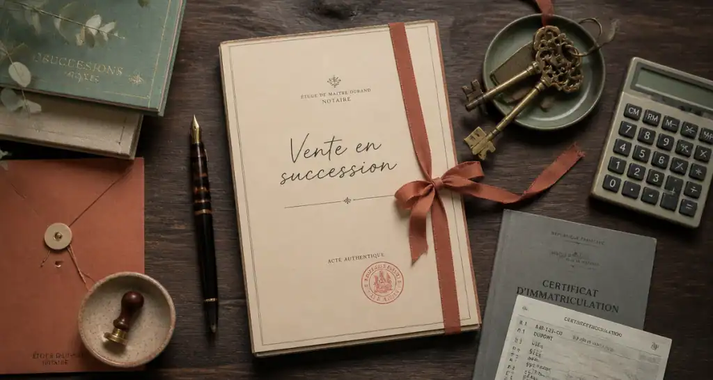 urgent vente cause décès documents succession