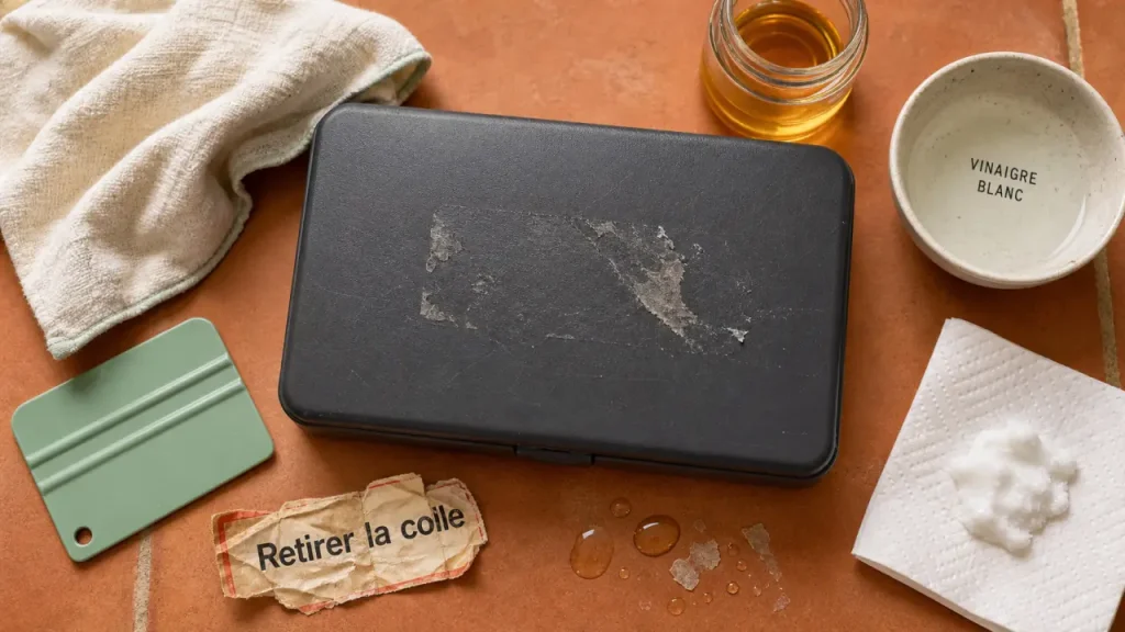 Comment enlever de la colle sur du plastique sans rayer la surface