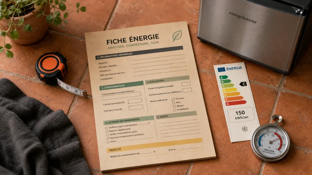 Congélateur basse consommation 100 à 500 kWh/an : étiquette conso