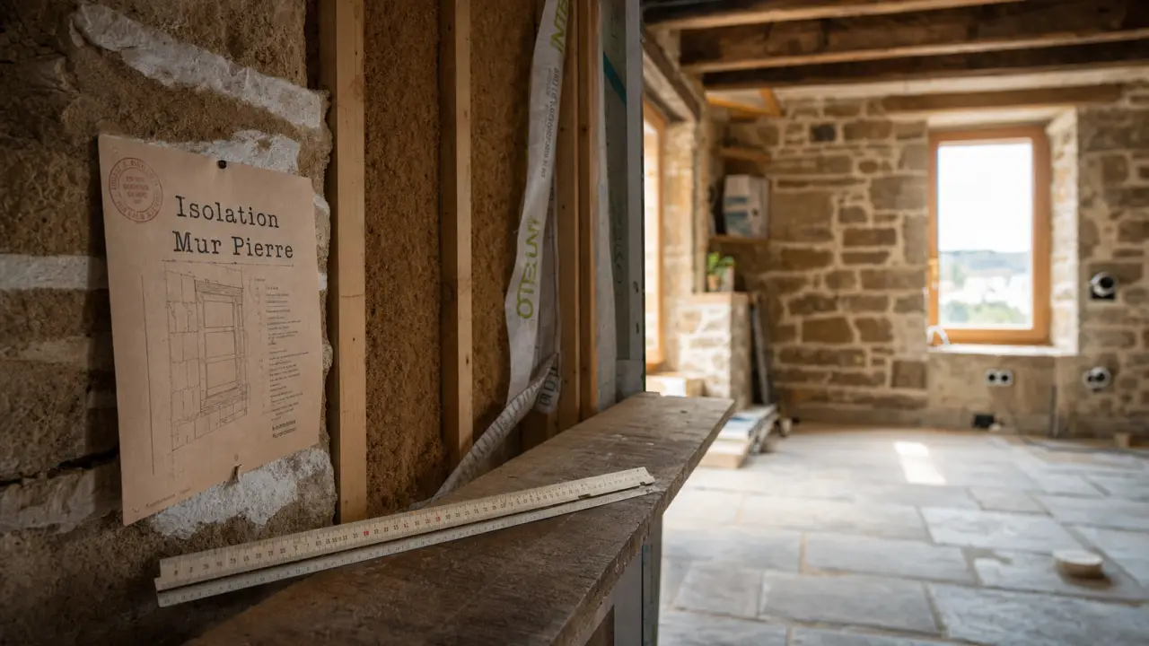 Isoler un mur en pierre avec ITI ou ITE : bois et fibre de bois