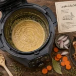Meilleure recette de lapin au cookeo : moutarde, crème et vin blanc