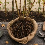 Quand repiquer des framboisiers, motte en pot d’octobre à mars