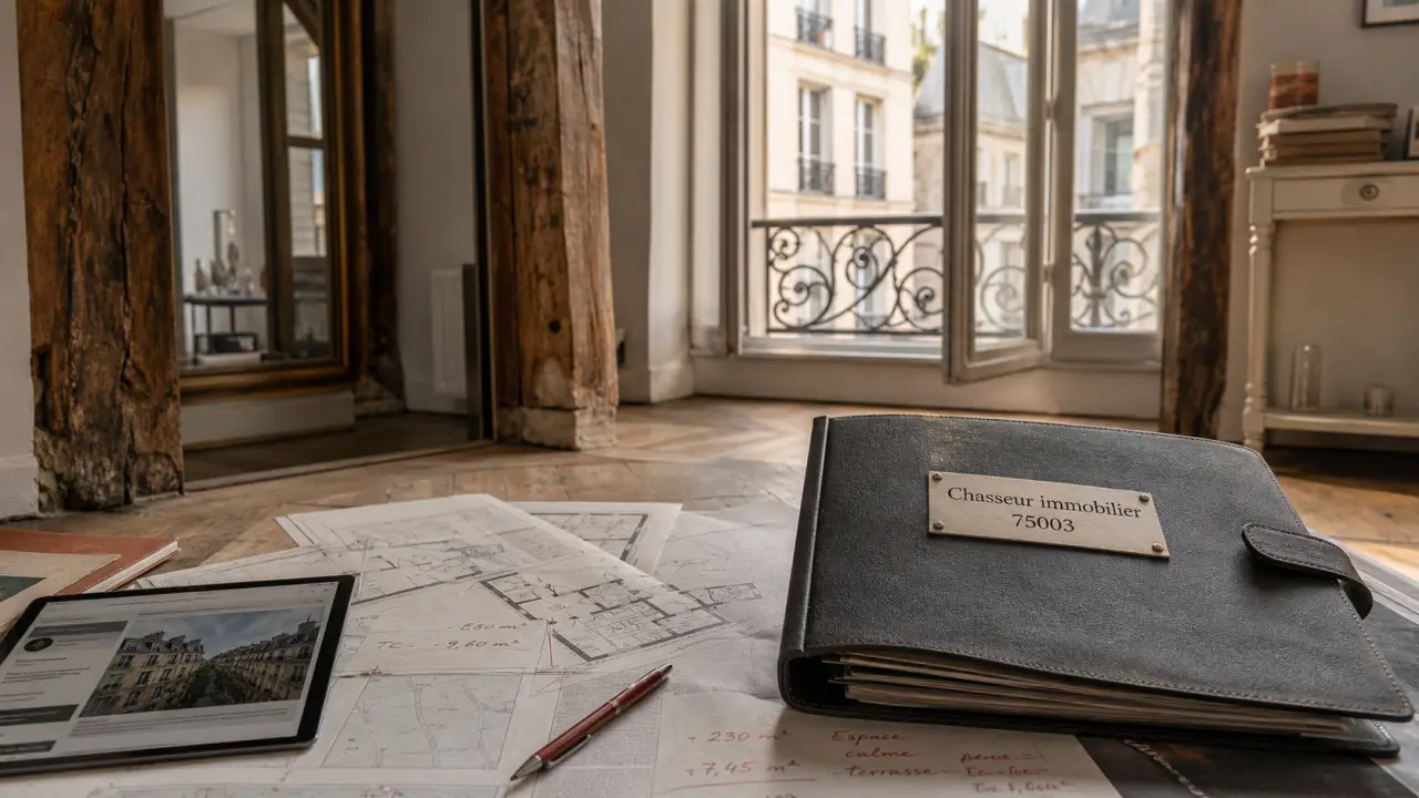 Chasseur immobilier paris 3 : plans d’appartement au Marais