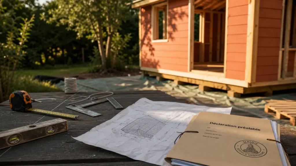 Construire un abri de jardin : 5 m², PLU et taxe à vérifier avant la première planche