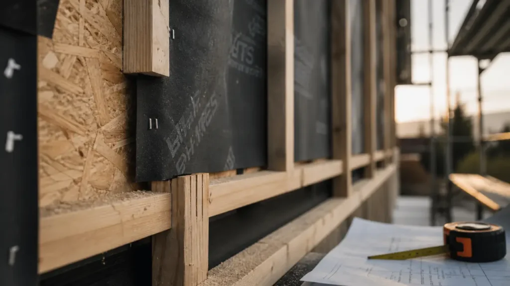 OSB 12 mm, pare-pluie et bardage : composer un mur en bois extérieur sans erreur