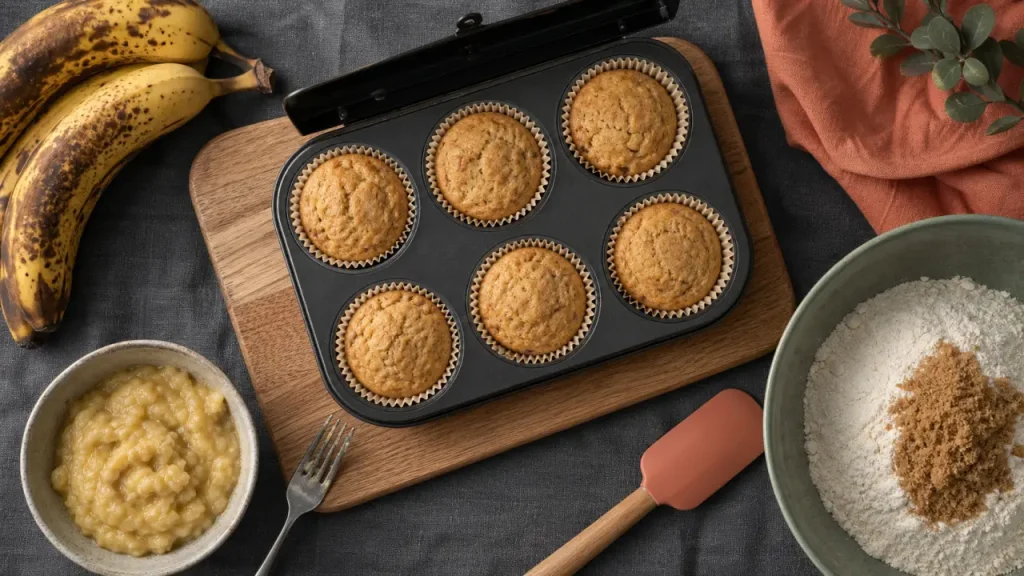Muffins banane moelleux : 200°C puis 170°C, la cuisson qui change tout