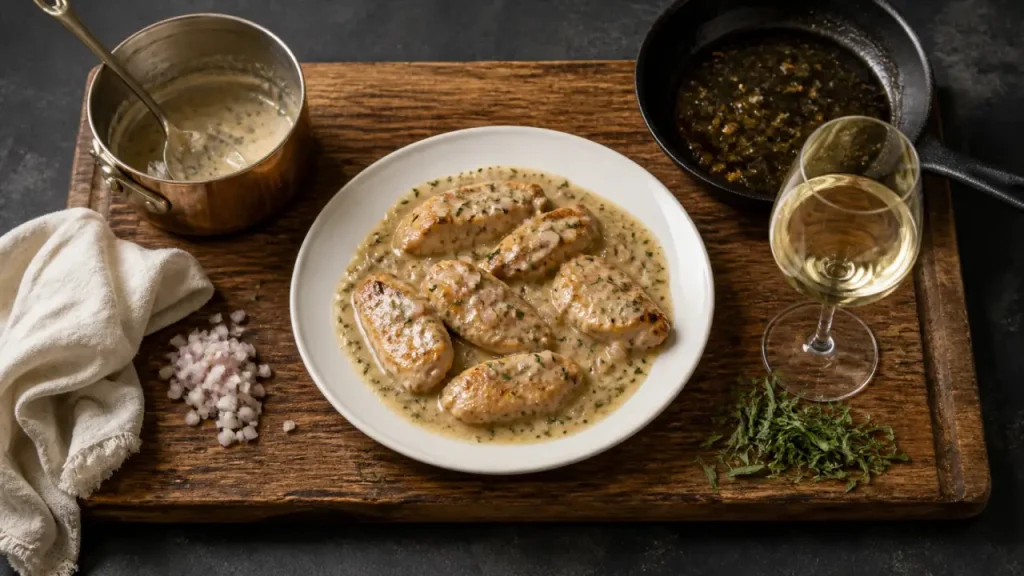 Pourquoi le sot-l’y-laisse de dinde au vin blanc reste si tendre, avec une sauce crémeuse