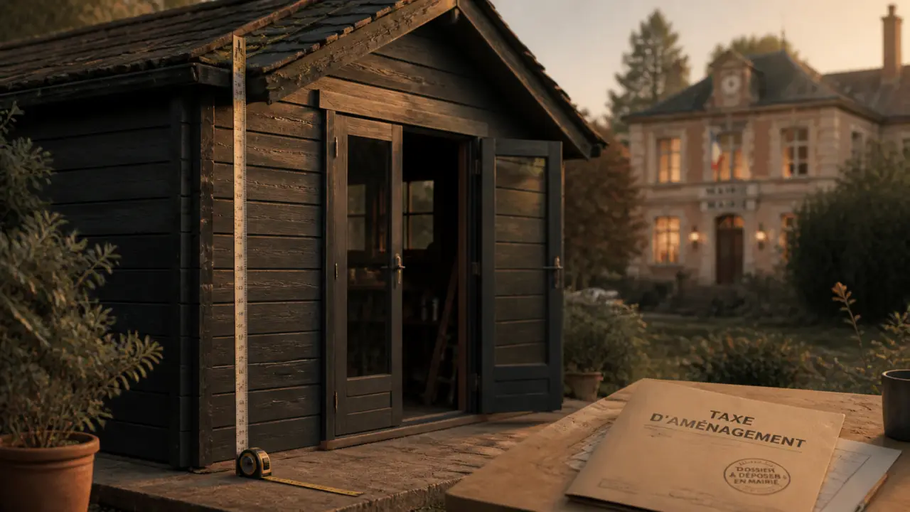 Taxe abri de jardin : mesure 5 m² et hauteur 1,80 m