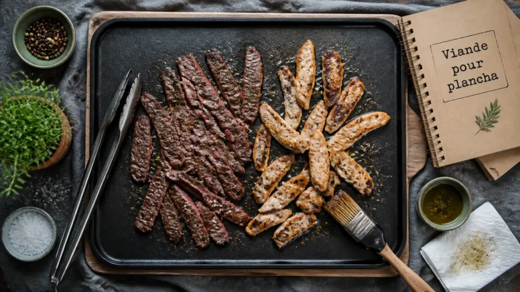 Viande pour plancha : les morceaux fins, 180°C et les erreurs qui la dessèchent