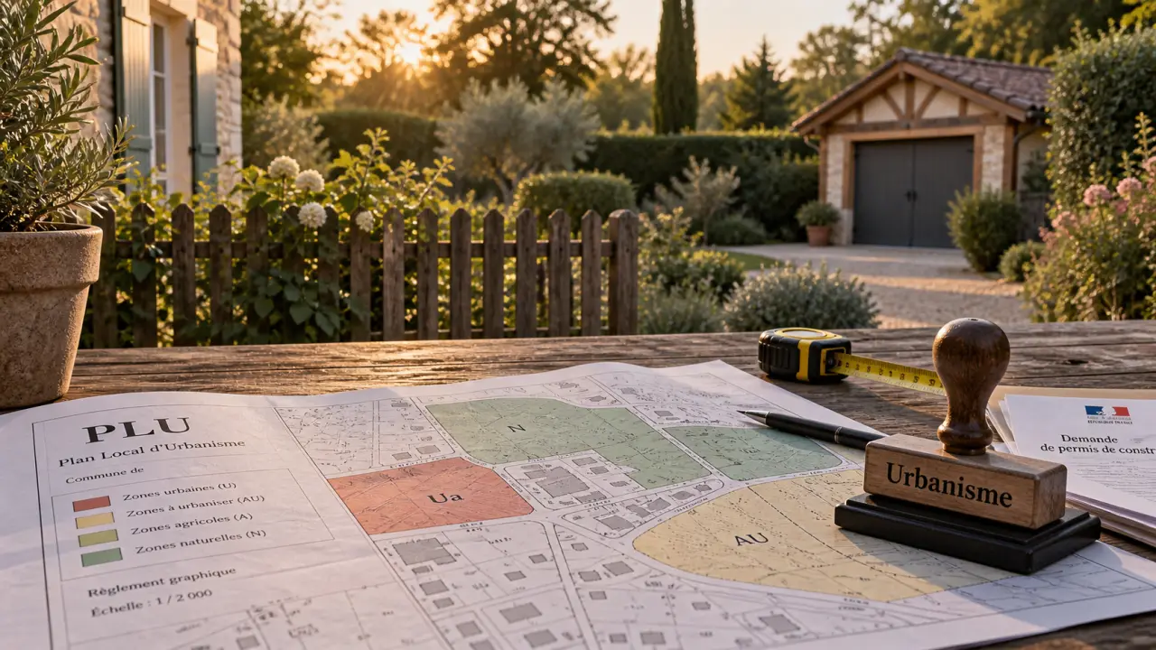 Annexes maison : plan cadastral et urbanisme sur terrain en France