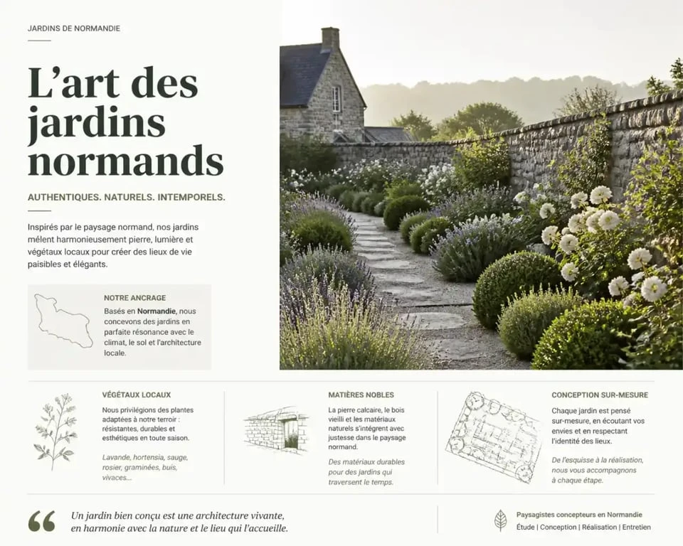Aménagement paysager réalisé par un professionnel à Alençon.