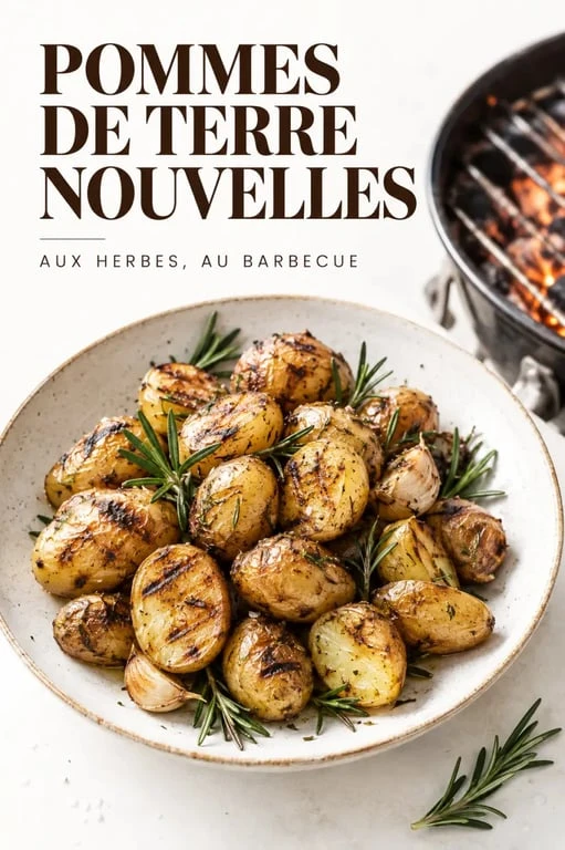 Pomme de terre au barbecue aux herbes, dorée et croustillante