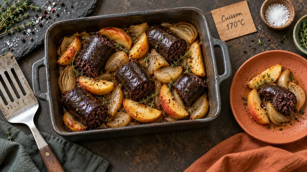 Boudin noir au four : 170 °C et les bons gestes pour garder le moelleux