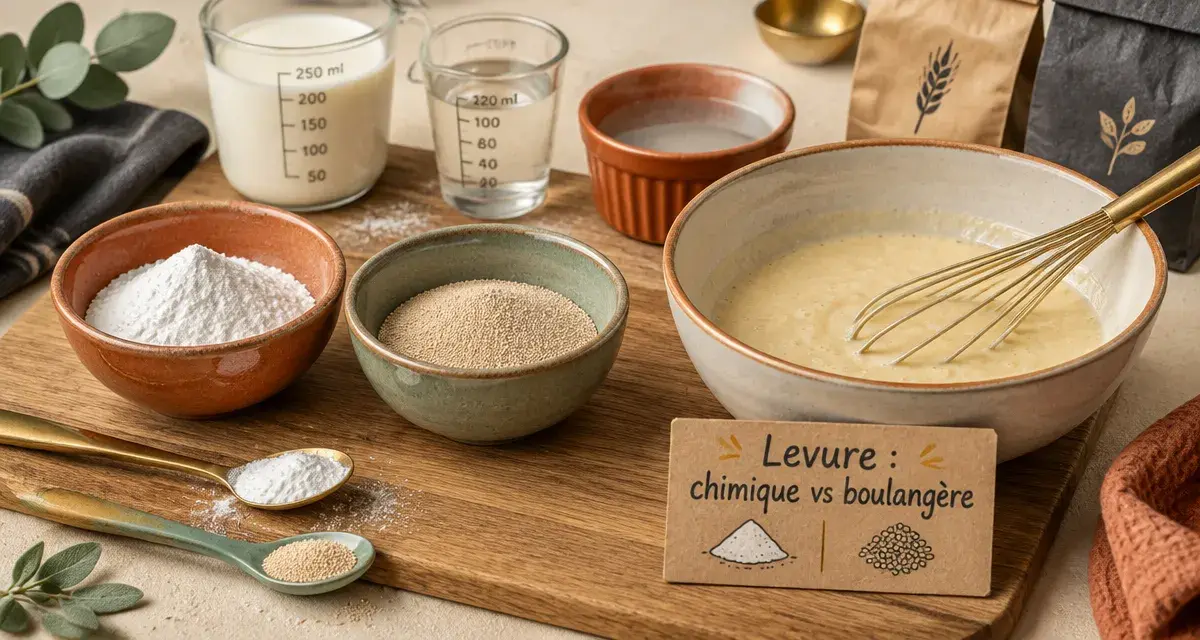 Levure chimique ou boulangère : deux types de levure pour pâtes légères