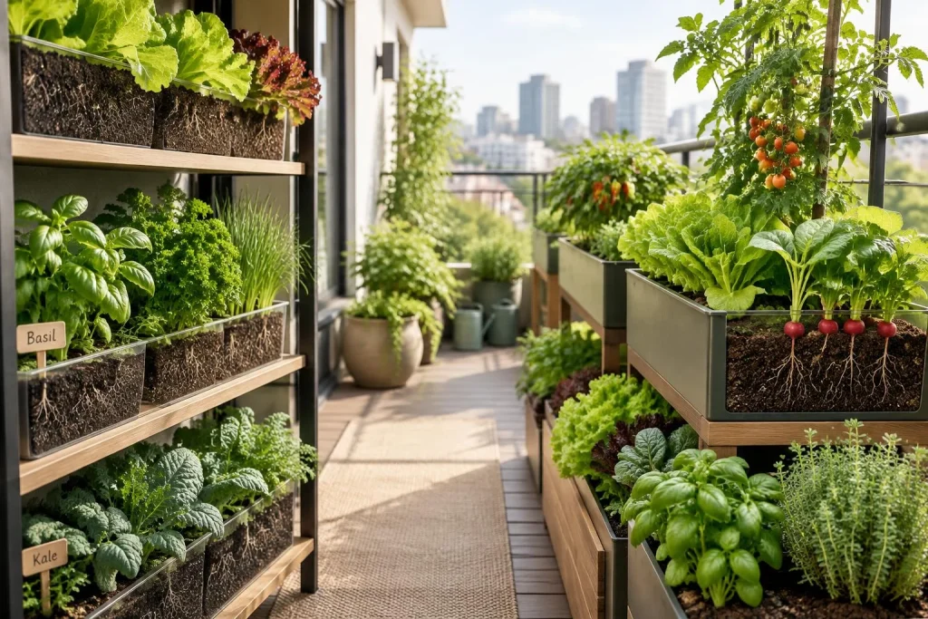 Petit potager urbain : exploiter la hauteur sans étouffer les cultures