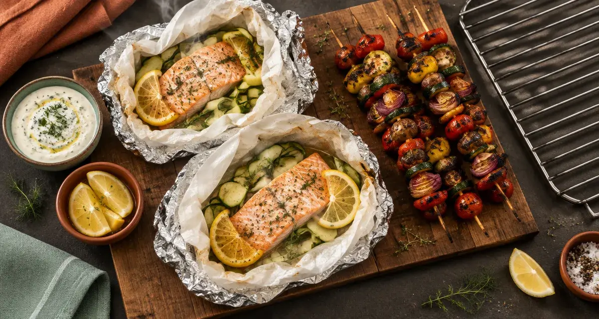 Que faire au barbecue pour changer : poisson, légumes et citron grillés