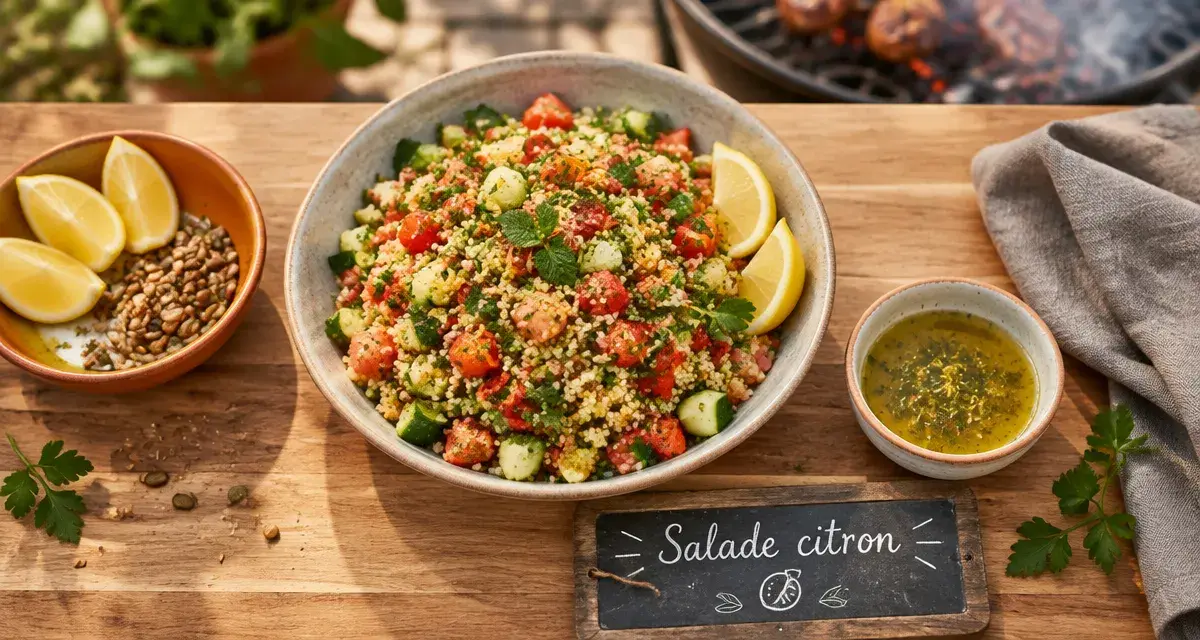 Salade pour barbecue au taboulé citron croquant