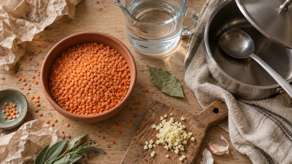 Temps de cuisson des lentilles corail : 10 minutes pour la tenue, 15 pour le fondant