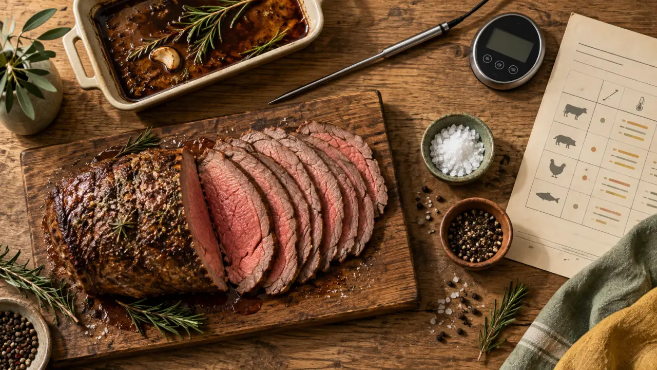 Temps de cuisson rosbeef au four chaleur tournante : sonde et température à cœur